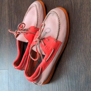 Sperry Top Sider Youth Size 3M Colorful WORN Boat Shoes